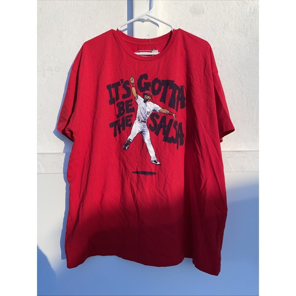 Fresh Brewed Tees Matt Carpenter Its‎ Gotta Be The Salsa Red Shirt Mens 3XL MLB